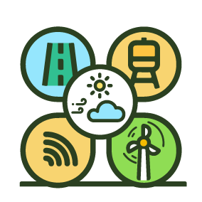 Icono Infraestructura para el desarrollo